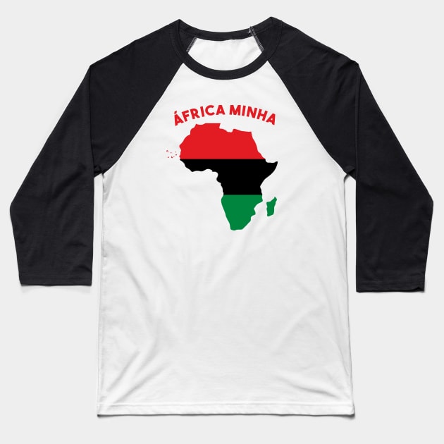 AFRICA MINHA PAN-AFRICAN MOTIF Baseball T-Shirt by madeinchorley